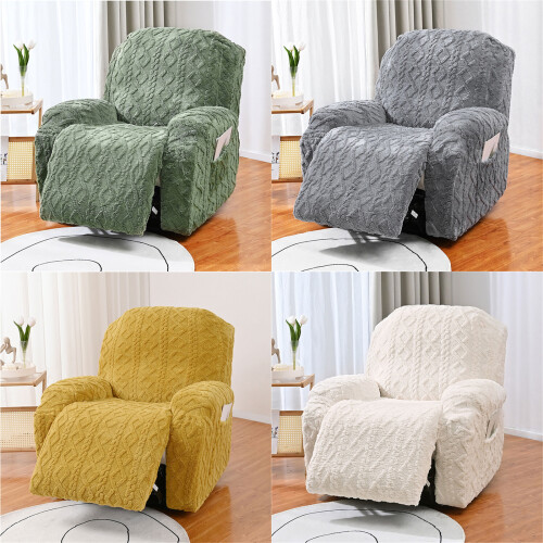 Housse de fauteuil inclinable élégante, motif-Vert armée 2