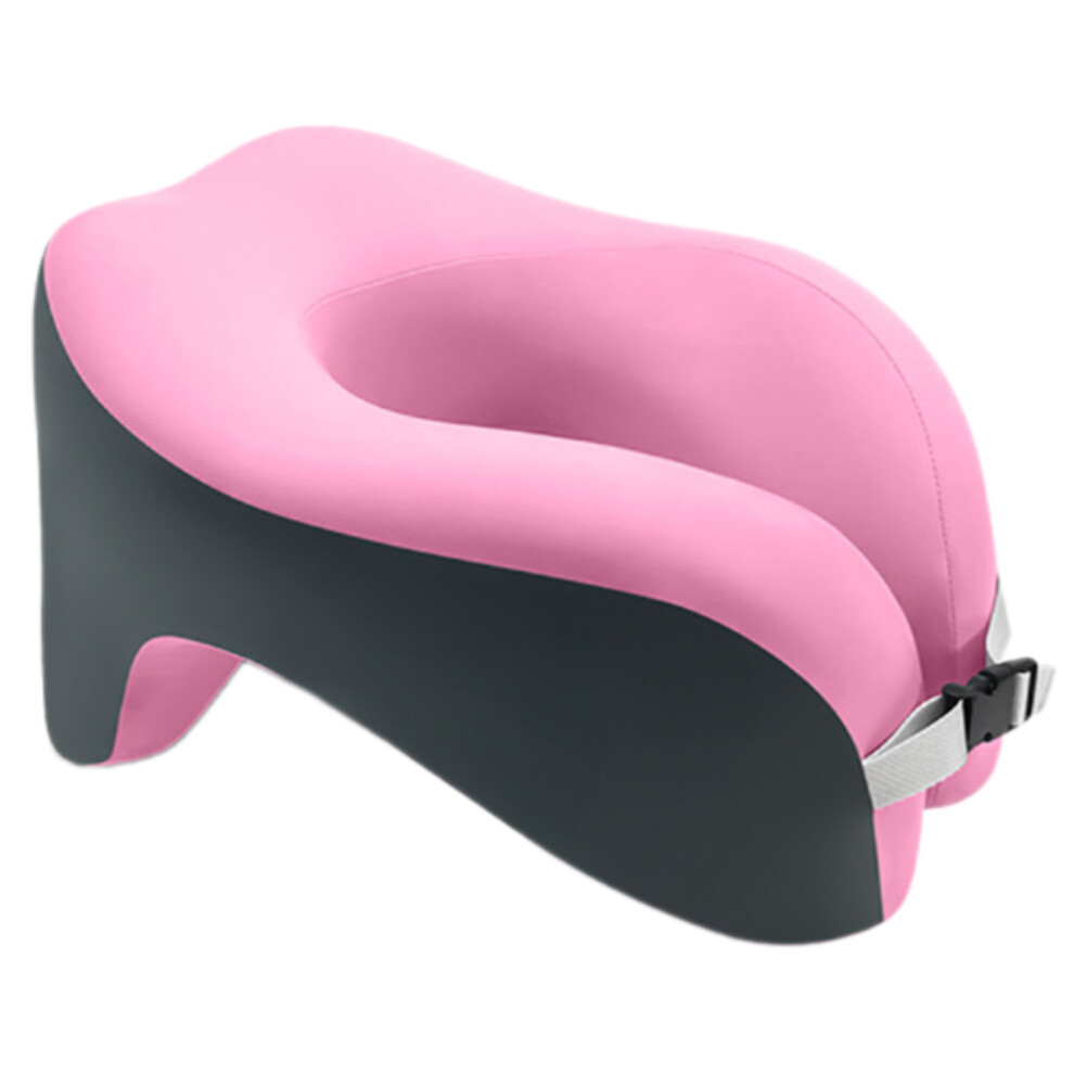 Ergonomic Memory Foam Pillow For Office Sleep- Pink/Dark/Gray