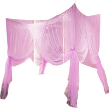 Square Mosquitoes Net Girls Room Decorations-Purple