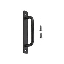 2 Sliding door handles, sturdy door handles, suitable for cabinets, barn doors, black, 21.2*2.5*3.7