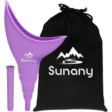 Female Urination Device for Outdoor Use, Reusable Female Urinal, Silicone Pee Funnel Allows Women to Pee Standing Up, Portable Womens Urinal with Leak