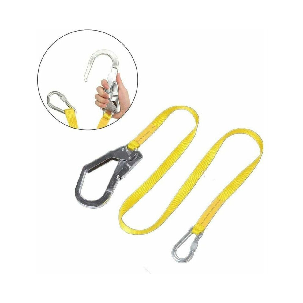 Professional Safety Lanyard, Heavy-Duty Webbing Anti Fall Off, Constructed For Construction Climbing Arborists Logging Inspection Services (6Feet) 9177303960131