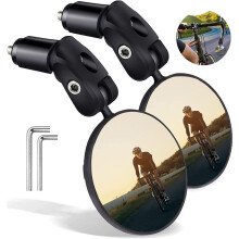 Cycling Companion: Bike Mirrors With Adjustable Angle, Universal Design For Enhanced Safety On All Terrain