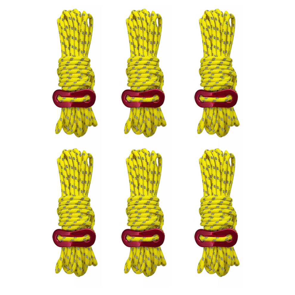 Reflective Camping Rope, Ultralight Tent Cords Perfect For Outdoor Adventures, High-Quality Nylon Material Ensures Durability And Portability For Hiki 9463374650508