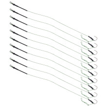5 Set Carp Hair Rigs with Metal Hooks Bait Wire Line Line Accessories 10#
