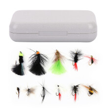 Kit d'assortiment de mouches de pêche à la mouche, comprenant des nymphes sèches et noyées de haute qualité, des poppers, des streamers et des