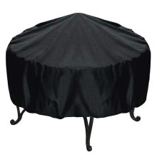 Capa protetora redonda impermeável e resistente para fogueira Outdoor Haven, capa durável para fogueira a gás externa para proteção durante todo