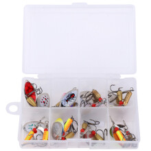 Innovative Fishing Lures Kit, Lightweight Small Size Continuous Flash, Tackle Box Included