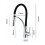 Kitchen Faucet with Pull Down Spray, Solid Brass 360 Degree Swivel Kitchen Sink Faucet, High Arc Pull Down Kitchen Tap with Metal Spray Head, 5