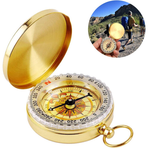Portable Size Camping Survival Compass, Waterproof For Use In Rainy Conditions, Multi-function Compass With Sensitive And Accurate Directional