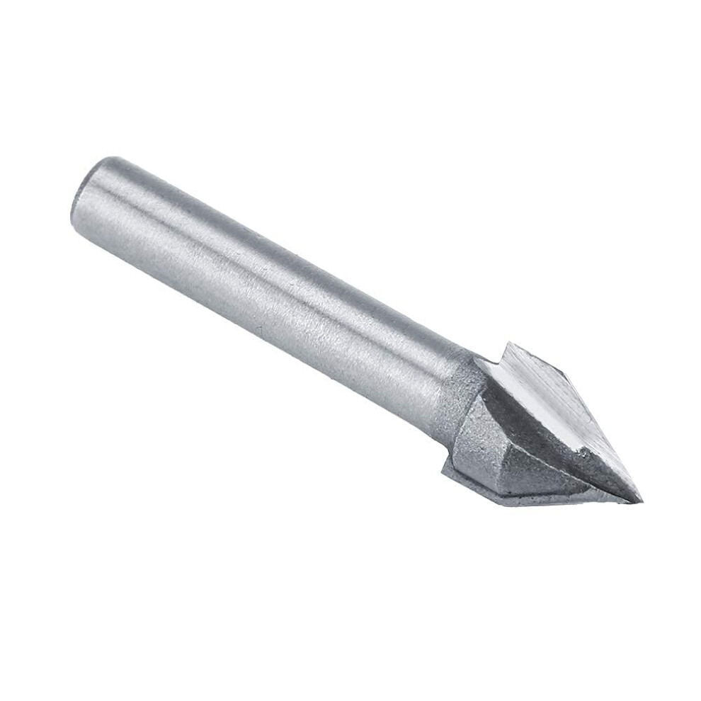 Craftsmanship At Its Finest, Carbide Tipped 60 Degree V Groove Router Bit, Precision Cutting Woodworking Tools For Acrylics And Woods 9340959587094