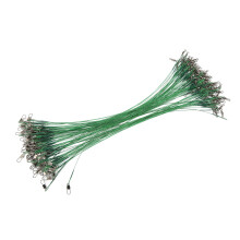 100PCS 30cm Steel Fishing Leaders with Swivels - Portable & Strong