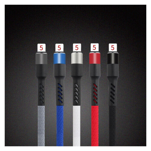 Versatile Choice Lightning Connector, 1M Nylon Braided MFi Certified iPhone Cable for Fast Charging 2