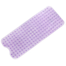 Tappetino da bagno di grandi dimensioni, morbido al tatto, in confortevole materiale PVC, antiscivolo, con 200 ventose, fori di drenaggio per