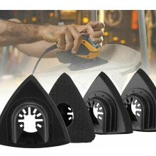 Finger Sanding Pads, Compatible Multiple Brands Oscillating Sanding Pad for Quick Release System, 4 Pieces 90mm High-quality Materials for Wide Range