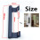 Rust-Proof Sliding Door Handle, Easy Installation Aluminum Alloy Modern Handle For Closet Doors, White 4
