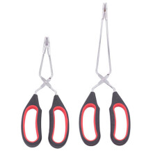 Pinza a forbice extra lunga in acciaio inossidabile con impugnatura ergonomica non magnetica, ideale per molteplici usi durante il barbecue