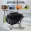 Outdoor Haven, Βαρέως Τύπου Αδιάβροχο Στρογγυλό Κάλυμμα Τζακιού Αερίου για Προστασία 3
