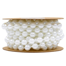 2Stk Weiße DIY Perlen-Schnur Für Schmuck- Und -