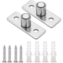 2Pcs Stainless Steel Barn Door Roller Floor Guide Sliding Door Hardware Accessories Insert Bearings