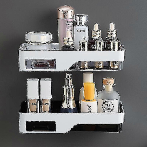 Bathroom Multi-Function Drain Rack Bathroom Free Punching Wall-Mounted Storage Rack Aespa 1