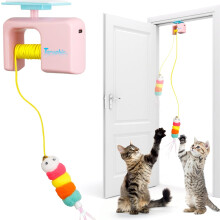 (Pink) Interactive Cat Toy for Indoor Cat, Kitten Toys for Indoor Cats Self Play, 3.27 * 1.69 * 2.76Inch (Pink)