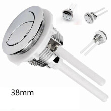 38 mm Double push button for toilet flush Chrome High Pressure pumping Toilet accessories Closes tool