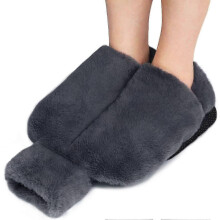 Foot Warmer, 2L Non-Electric Plush Hot Water Bottles, Reusable Washable and Removable, 36x30cm Heated Foot Slipper