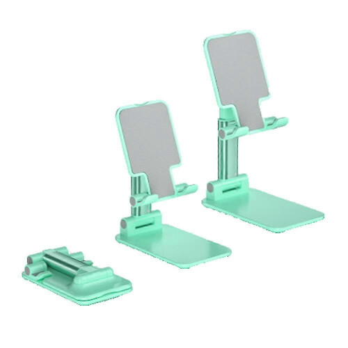 (T9Green) Mobile phone holder, tablet holder with adjustable angle and height