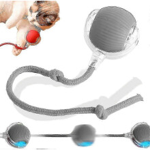 (Grey) Interactive Rolling Dog Ball Smart Automatic Self Rolling Ball Toy Electric Dog Balls for Dog/CatP2021122457, Happy H