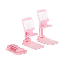 (T9Pink) Mobile phone holder, tablet holder with adjustable angle and height