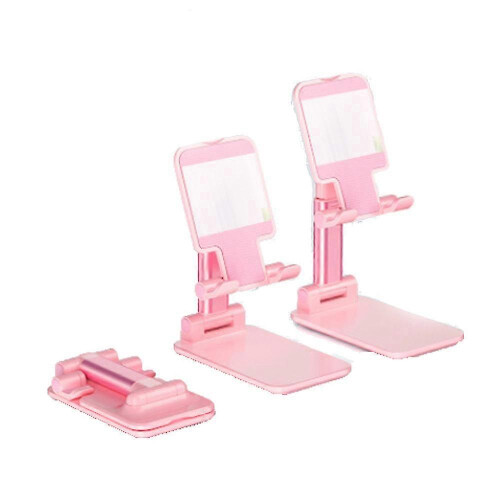(T9Pink) Mobile phone holder, tablet holder with adjustable angle and height