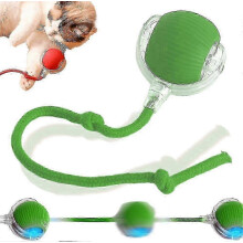 (Green) Interactive Rolling Dog Ball Smart Automatic Self Rolling Ball Toy Electric Dog Balls for Dog/CatP2021122457, Happy H