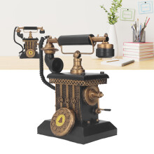 Retro Festnetztelefon Modell – Eisen-Schreibtischdekoration 23x13,5x25cm