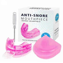 (Pink)Anti-Snoring Mouthpiece Device Teeth Bruxism Sleeping Apnea Bruxism Snoring Mouth Guard Improve Sleep Braces Teeth Orthodontic