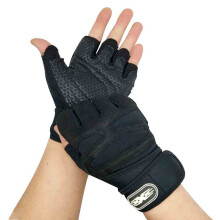 U-Shaped Silicone Anti-Skid Weight Lifting Gloves, Breathable Fabric Gym Gloves for Men Women, Ideal for Skating Skiing & Snowboarding