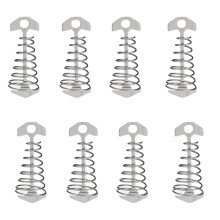 Tarp Or Tent Deck Anchor, Aluminum Fish Bone Anchors For Secure Outdoor Camping Experiences, Deck Furniture Cover Supports, Easy To Carry For Backpack