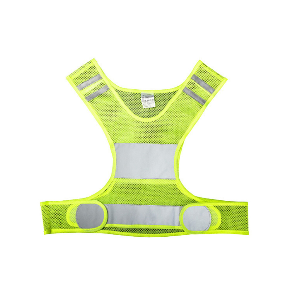 Reflective Vest For Outdoor Safety Gear, Adjustable Velcro High Visibility Breathable Mesh Material Vest With Enhanced Visibility For Running Jogging 9463374920625