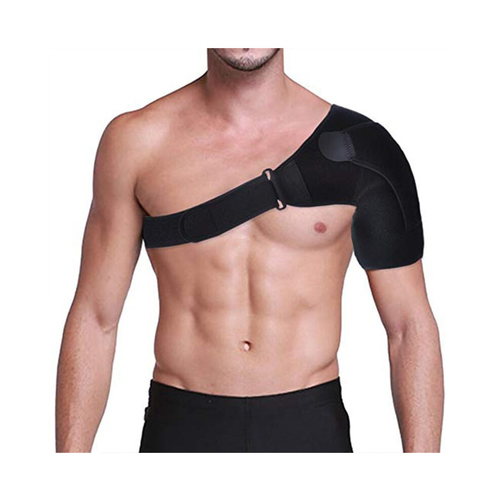Adjustable Shoulder Support Brace for Men and Women, Shoulder Support with Pressure Pad, for Sports, Exercise, Injury Prevention, Frozen Shoulder Pain