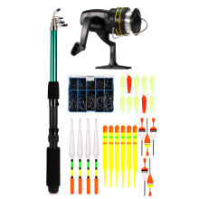 Fishing Rod Reel Combo Full Kit With Carrier Bag Lightweight Travel Friendly Spinning Fishing Rod And Reel Set For Freshwater Saltwater Bass Trout