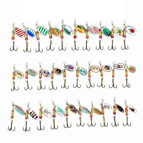 Δολώματα LED με κιτ Spinnerbait, πολλαπλών συνθηκών, δολώματα ψαρέματος με αργή βύθιση