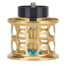 Fishing Reel Spool Replacement, Aluminum Fishing Round Bearing Reel Spool with Honeycomb Hole Design, High Quality Aviation Aluminium Lightweight Dura
