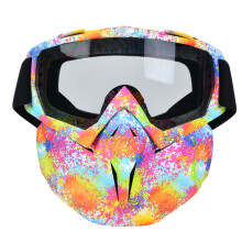 Gafas profesionales de motocross, montura de esponja elástica de TPU amarilla, gafas de esquí y nieve antivaho con correas ajustables para hombres,