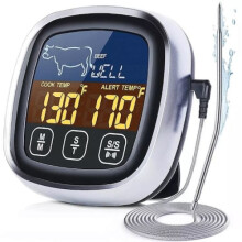 Ofenfestes digitales Fleischthermometer, präzise Temperaturmessung mit Edelstahlsonde, multifunktionales Smart-Thermometer für die Küche