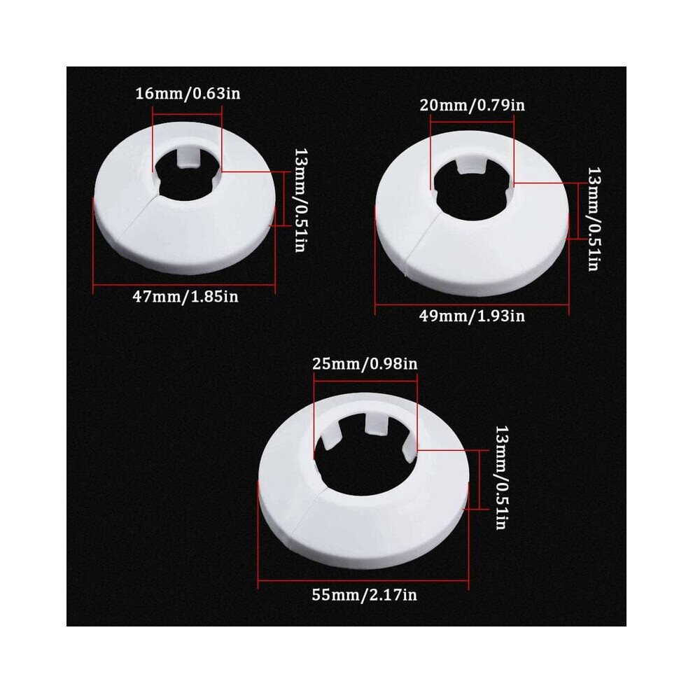 Pipe Cover Decoration For Wall Pipe Decoration, High Strength Pp Plastic Escutcheon Ensures Long Service Life Without Deformation Or Damage From High 9169997255228