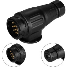 Hoogwaardige 13-pins bedradingsconnector zorgt voor een veilige verbinding, gegalvaniseerde contacten voor een betrouwbare stroomvoorziening in uw