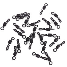 Fishing Swivel Snap Hook Connector Sturdy Construction High Strength Q Shaped Stainless Steel Copper Swivels For Bass Freshwater Saltwater Offshore Fi