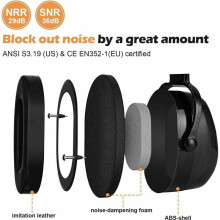 Casque antibruit pour adultes et enfants, protection auditive efficace avec bandeau réglable,