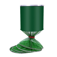 Foldable Fishing Basket for Outdoor Enthusiasts, Collapsible Fishing Cage Basket Ensures Fish Safety & Portability