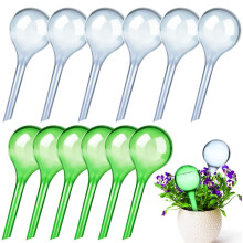 Ferramentas para jardinagem, bulbos de vidro transparente para irrigação automática, economizando tempo e promovendo a saúde das plantas.